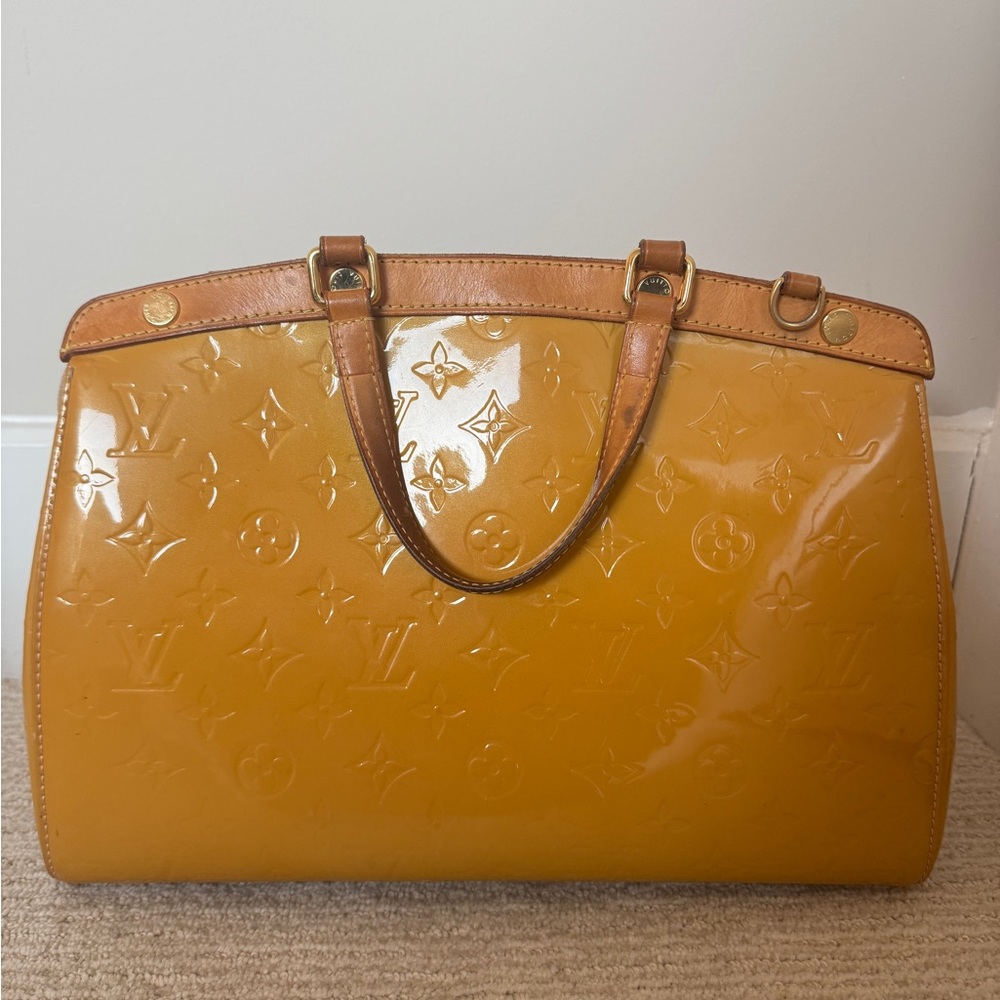 (Auth) Louis Vuitton Vernis Brea MM Cetrine